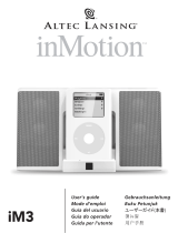 Altec Lansing INMOTION IM3 User manual