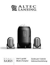 Altec Lansing XA3021 User manual