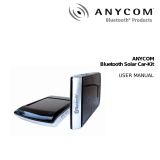 Anycom Solar Car-Kit User manual