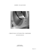 Audio Analogue crescendo Owner's manual
