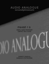 Audio Analogue Maestro 24 User manual