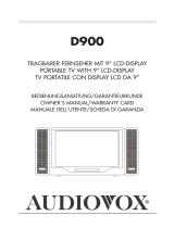 Audiovox D900 User manual