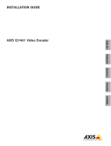 Axis Q7401 User manual