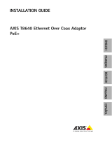 Axis T8640 User manual