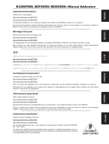 Behringer BCF2000 User manual