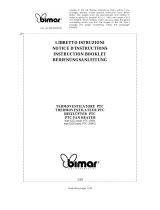 Bimar PTC (S222 mod. PTC-2006 / S226 mod. PTC-2006L) Owner's manual