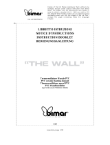 Bimar PTC (type S236 mod. mod. FH2000A 0802R) "THE WALL" Owner's manual