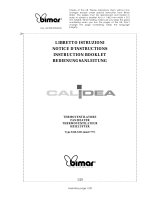 Bimar Calidea S315 Owner's manual