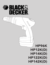 Black & Decker HP142K(D) User manual