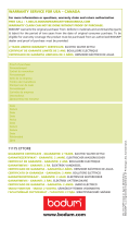 Bodum 11175 User manual