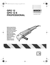 Bosch GPO 12 E Professional Operating instructions