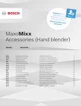 Bosch MaxoMixx MS8CM6 Serie Owner's manual