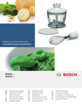 Bosch MSM26500/04 Owner's manual