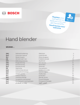 Bosch MSM6B700 User manual
