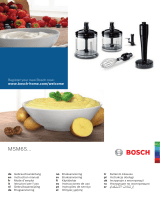 Bosch ErgoMixx Style MSM6S Serie Owner's manual