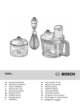 Bosch MSM8 Serie User manual