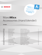Bosch MaxoMixx MSM89 Serie Owner's manual