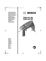Bosch PSB 500 RE Operating instructions