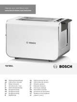 Bosch TAT8613GB Styline 2 Slice Toaster Owner's manual