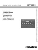 Boss GT-001 Owner's manual