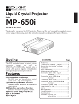 BOXLIGHT MP-650i User manual