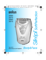 Braun 3990,  3970,  3890,  3870 Silk-épil SoftPerfection Body & Face User manual