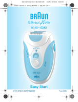 Braun 5180,  5280, Silk-épil X'elle EasyStart User manual