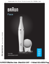 Braun Face 810 User manual