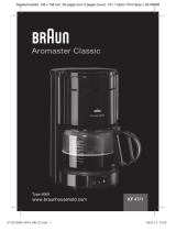 Braun Aromaster Classic KF 47/1 User manual