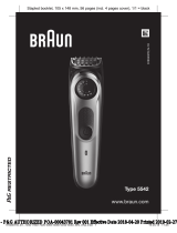 Braun 5 Tondeuse Électrique Homme Cheveux Et Barbe User manual