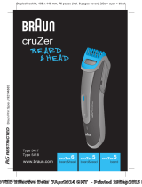 Braun cruZer6 beard&head, cruZer5 beard&head, cruZer5 beard User manual