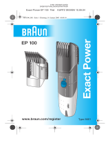 Braun 5601 EP100 Exact Power User manual
