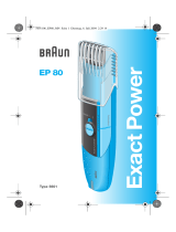 Braun 5601 EP80 Exact Power User manual