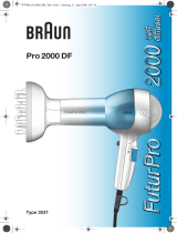 Braun Pro 2000 DF, FuturPro 2000 User manual