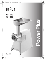 Braun G1500- G1300 Owner's manual