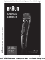 Braun HC3050, HC5050, HC5050cb, Hair Clipper, Series 3, Series 5 User manual