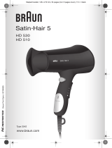 Braun HD530,  HD510,  Satin Hair 5 User manual
