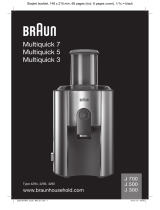 Braun J300 JUICER WHT User manual