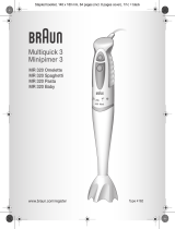 Braun MULTIQUICK 3 MR 320 SPAGHETTI User manual