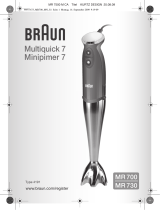 Braun MR700 User manual