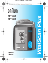 Braun Vitalscan Plus BP-1600 Owner's manual