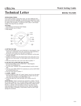 Bulova 540s User manual