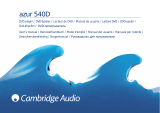 Cambridge Audio AZUR 540D User manual