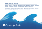 Cambridge Audio Azur 640A V1/V2 User manual
