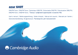 Cambridge Audio Azur 640T V1/V2 User manual