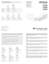 Cambridge Audio Minx X200 Black User manual