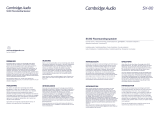 Cambridge Audio SX-80 Owner's manual