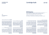 Cambridge Audio Sx Owner's manual