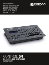 Cameo Control 54 User manual