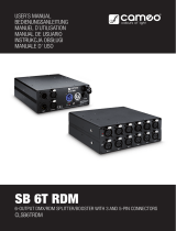 Cameo SB 6T RDM User manual